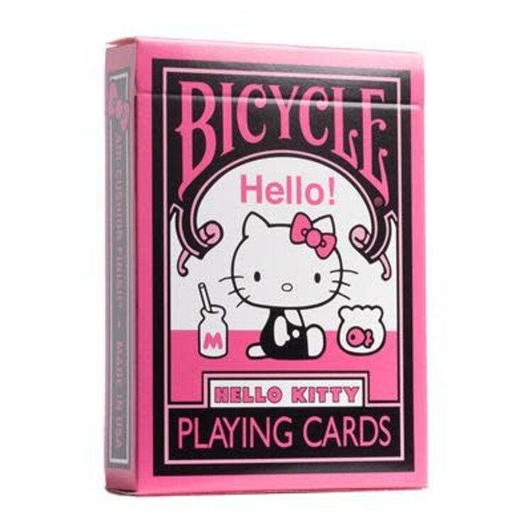 U.S. Playing Card Co. Bicycle: Hello Kitty - Black/Pink
