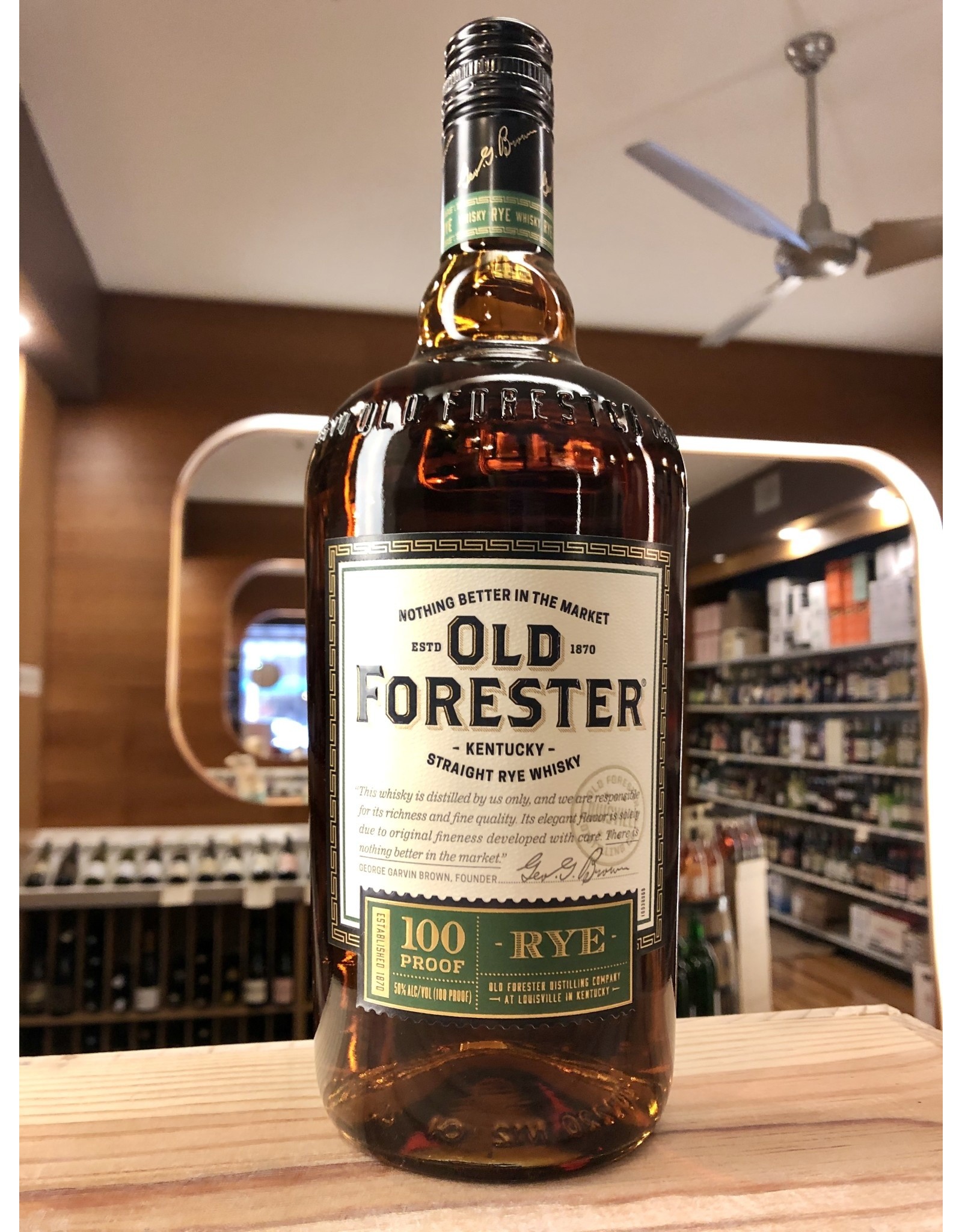 Old Forester 100 Proof Rye  - 1 Liter