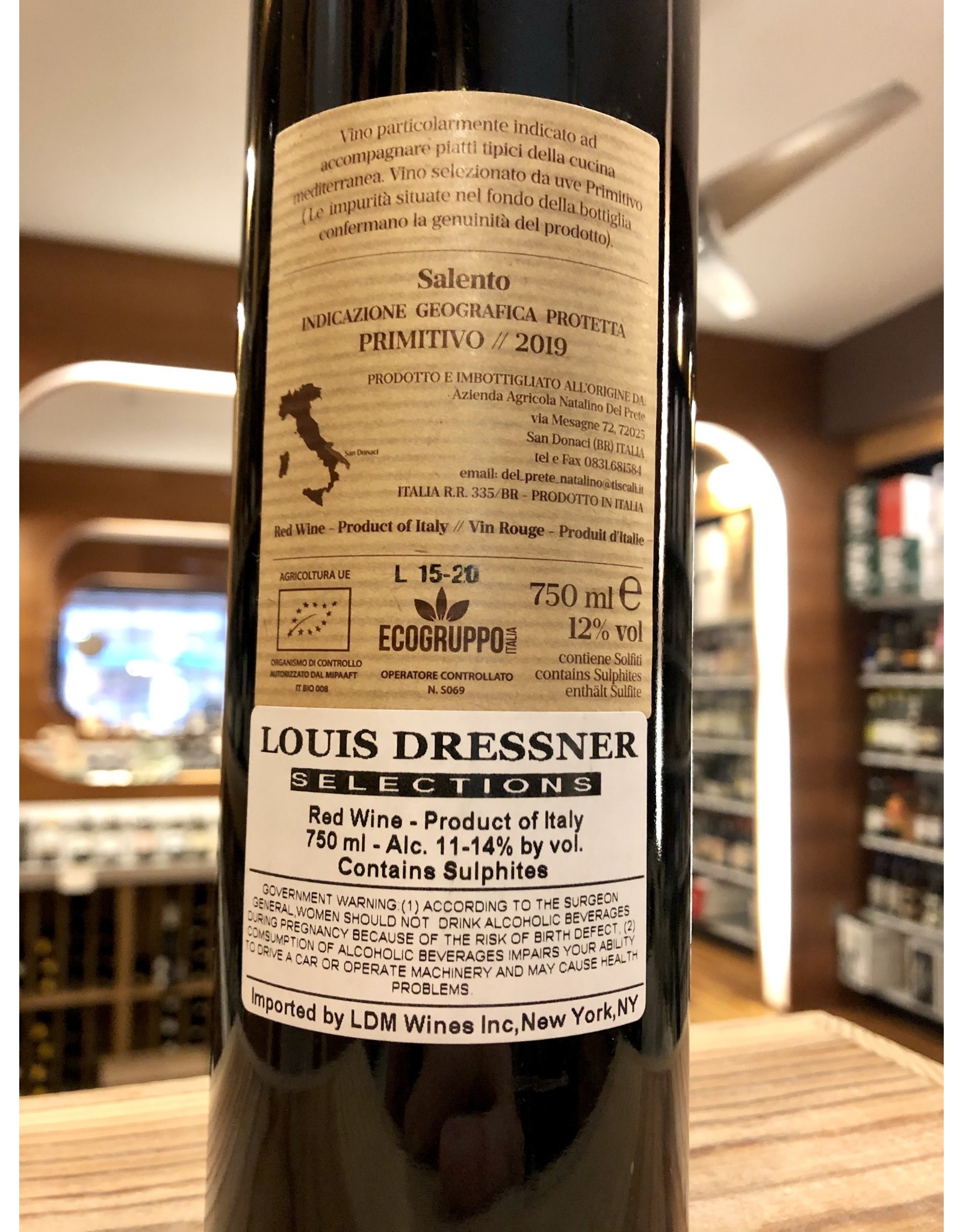 Natalino del Prete Nataly Primitivo - 750 ML