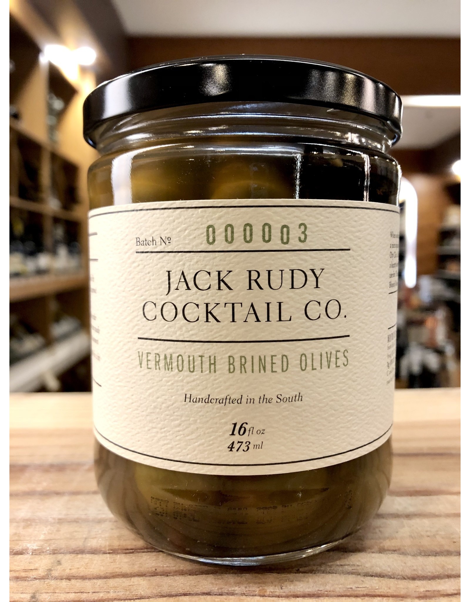 Jack Rudy Vermouth Brined Olives - 16 oz.
