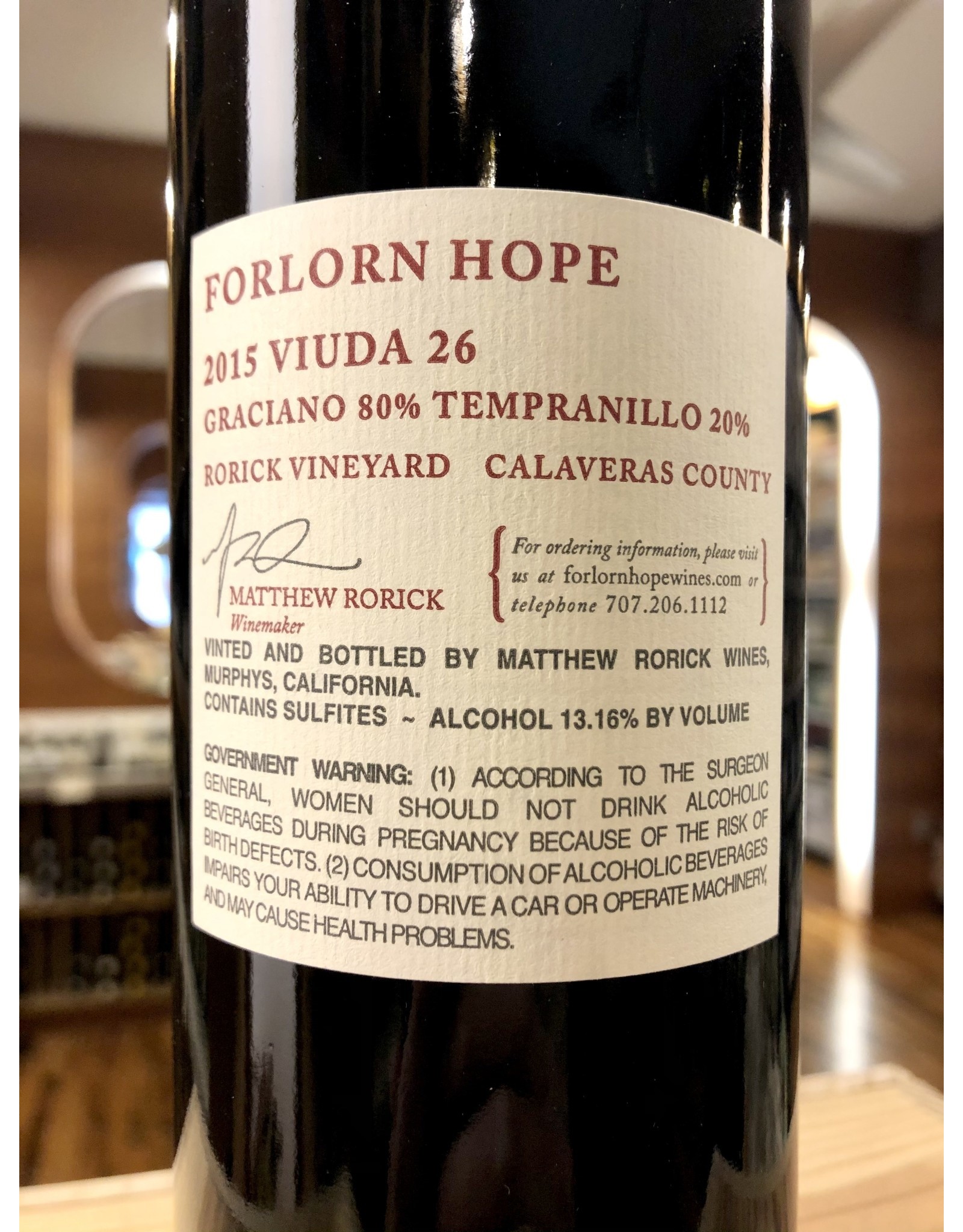 Forlorn Hope Viuda 26 Red Blend - 750 ML