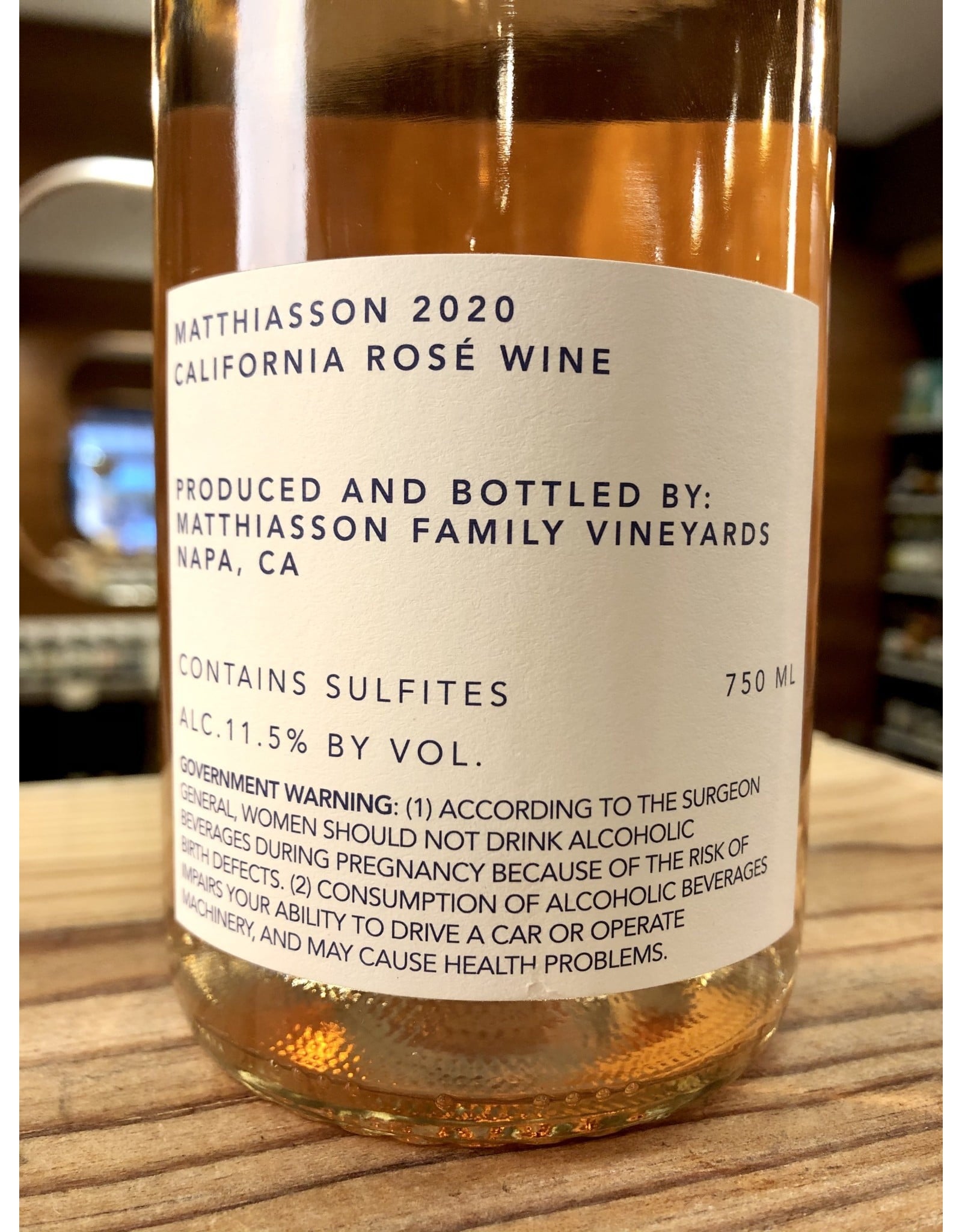 Matthiasson Rose - 750 ML