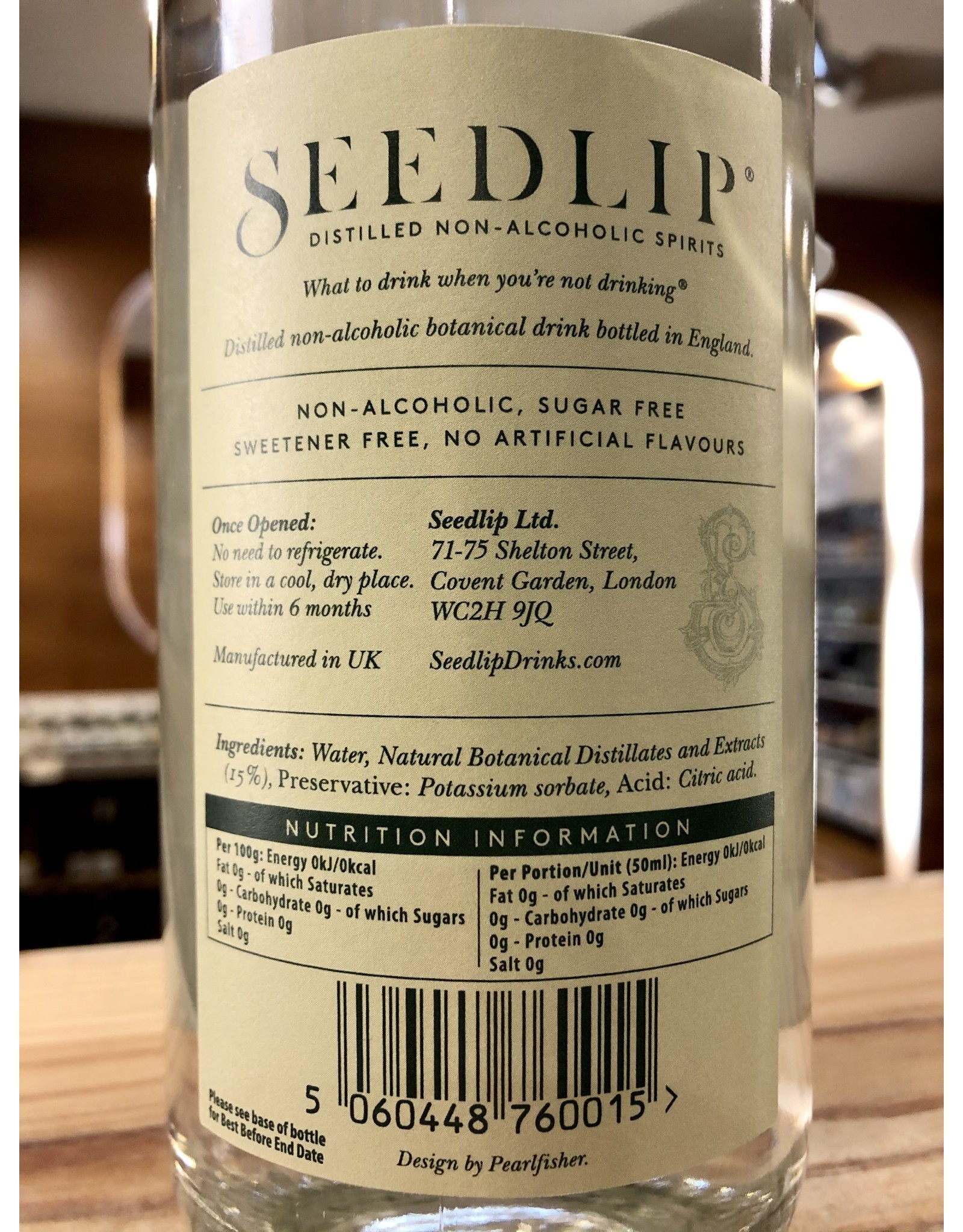 Seedlip Garden Herbal Non-Alcoholic Spirit - 700 ML