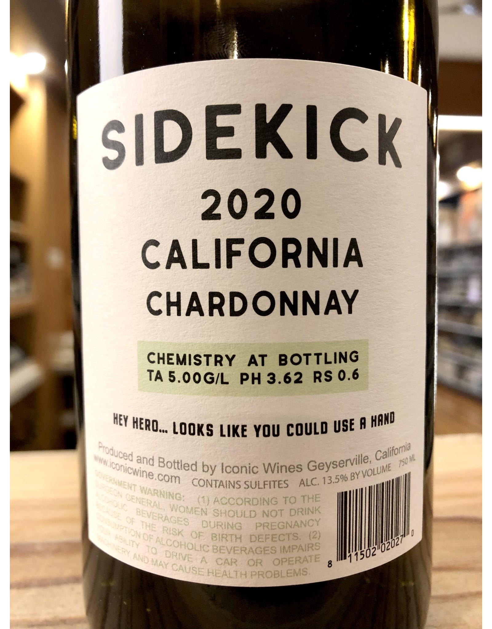 Sidekick Chardonnay - 750 ML