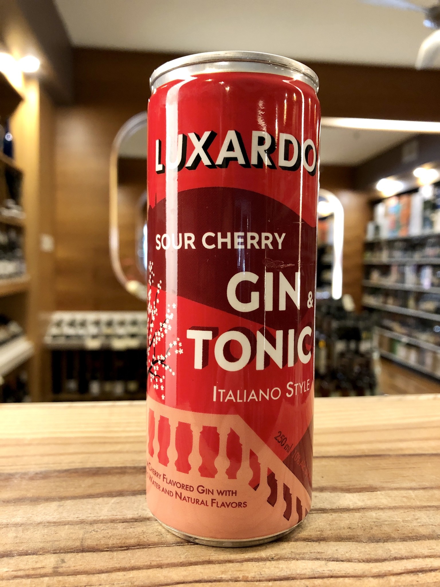 Luxardo Sour Cherry Gin & Tonic Can 250 ML Downtown Wine + Spirits