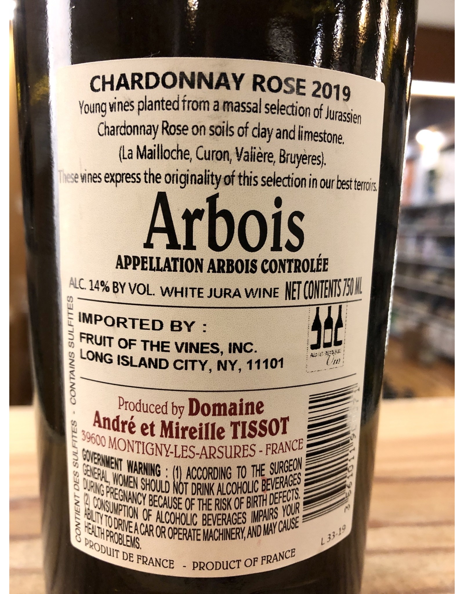 Tissot Chardonnay Rose Massale 2022 - 750 ML