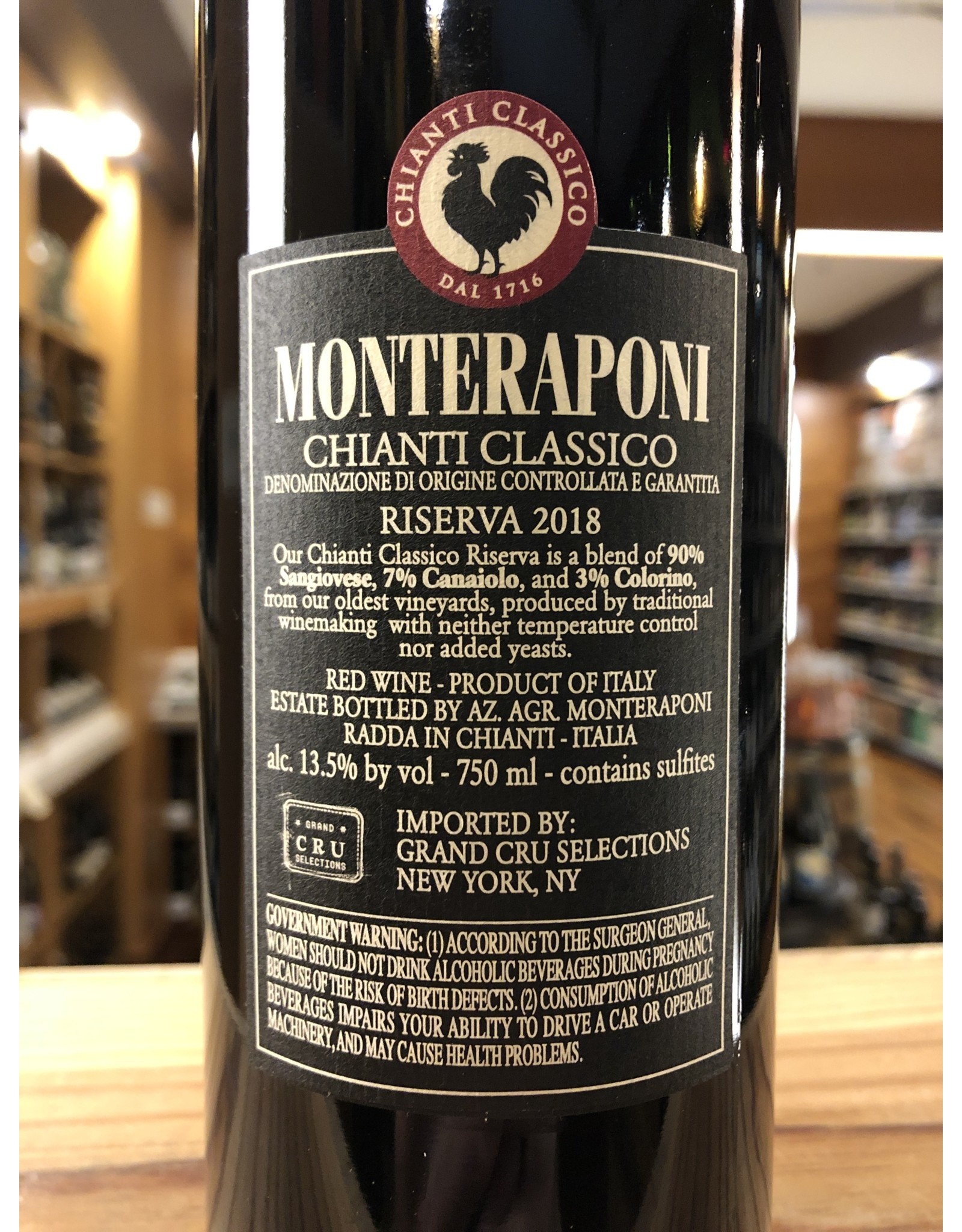 Monteraponi Chianti Classico Riserva Black Label - 750 ML