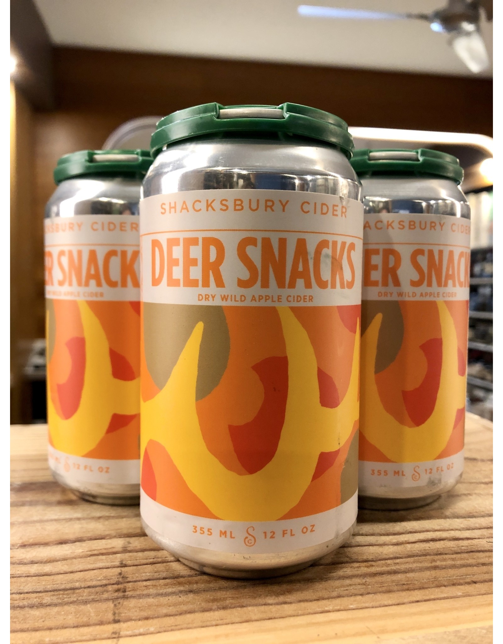 Shacksbury Deer Snacks Dry Wild Cider - 4x12 oz.