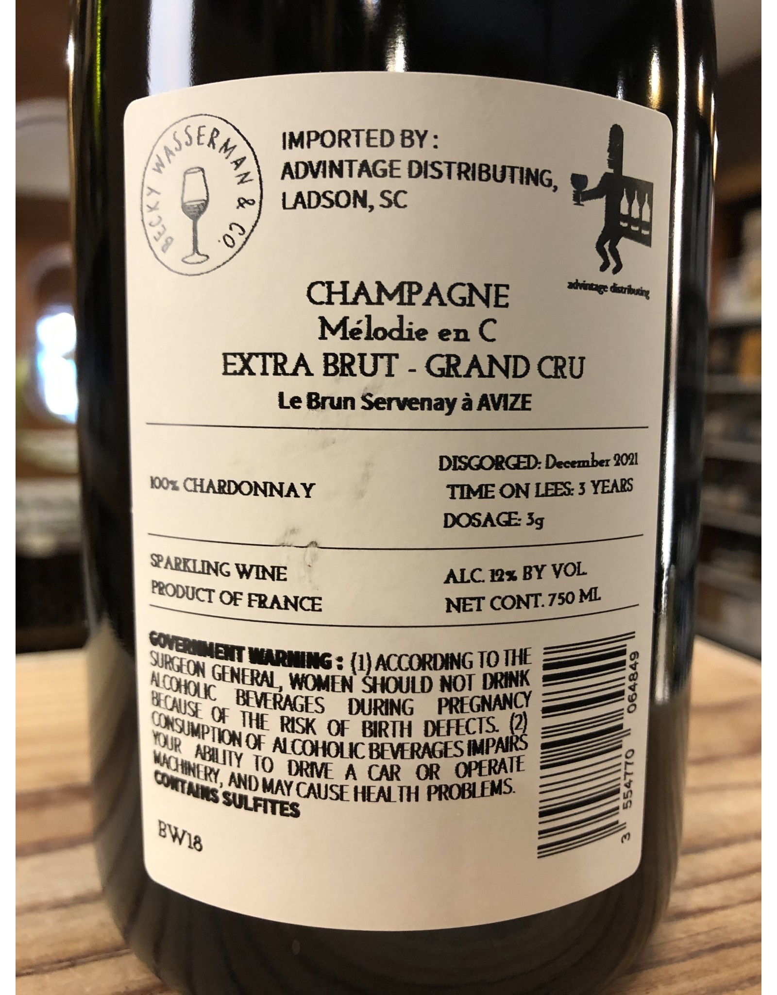 Le Brun Servenay Melodie en C. Grand Cru Extra Brut Champagne - 750 ML