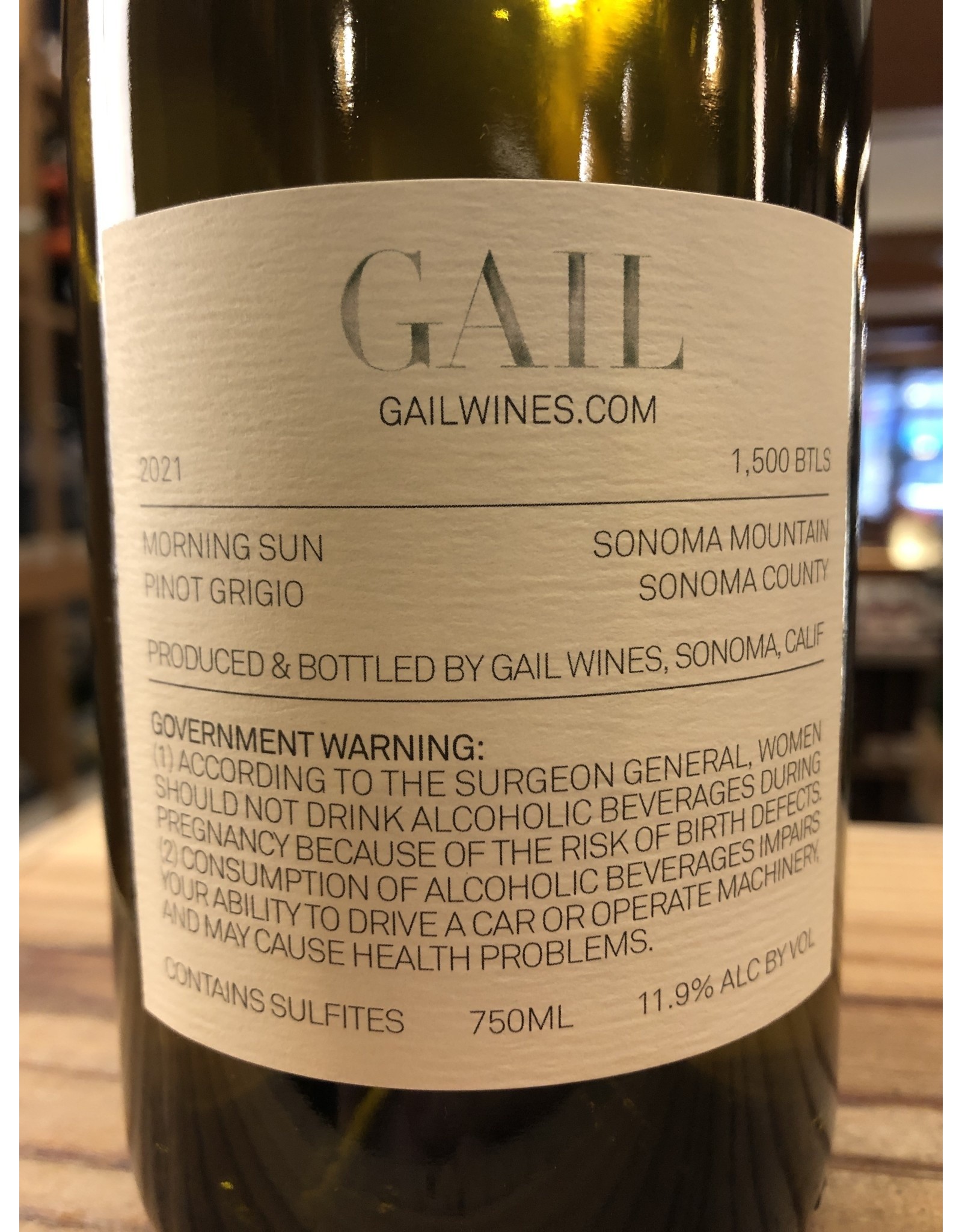 Gail Sonoma Mountain Pinot Grigio - 750 ML