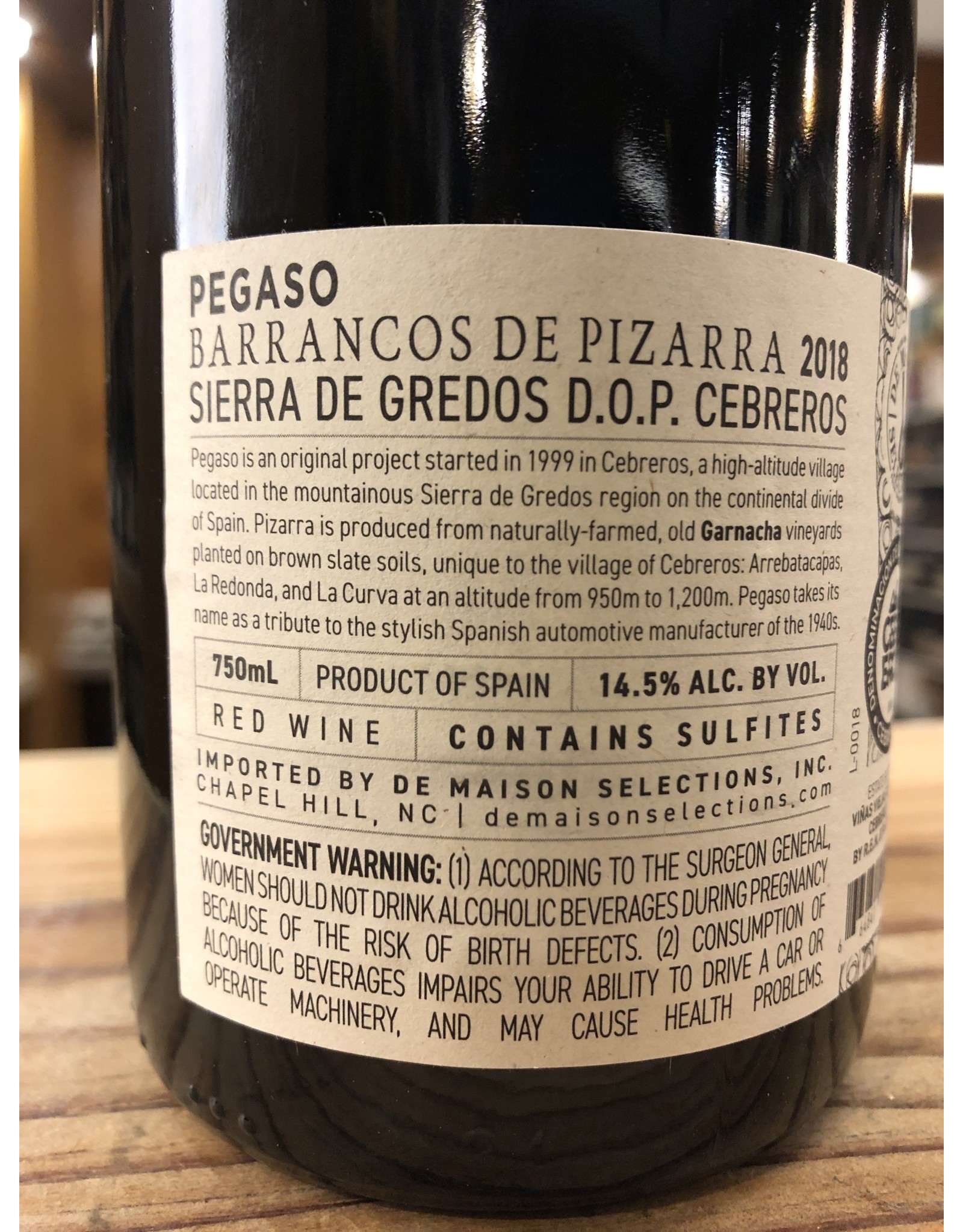 Pegaso Barrancos de Pizarra Cebreros - 750 ML