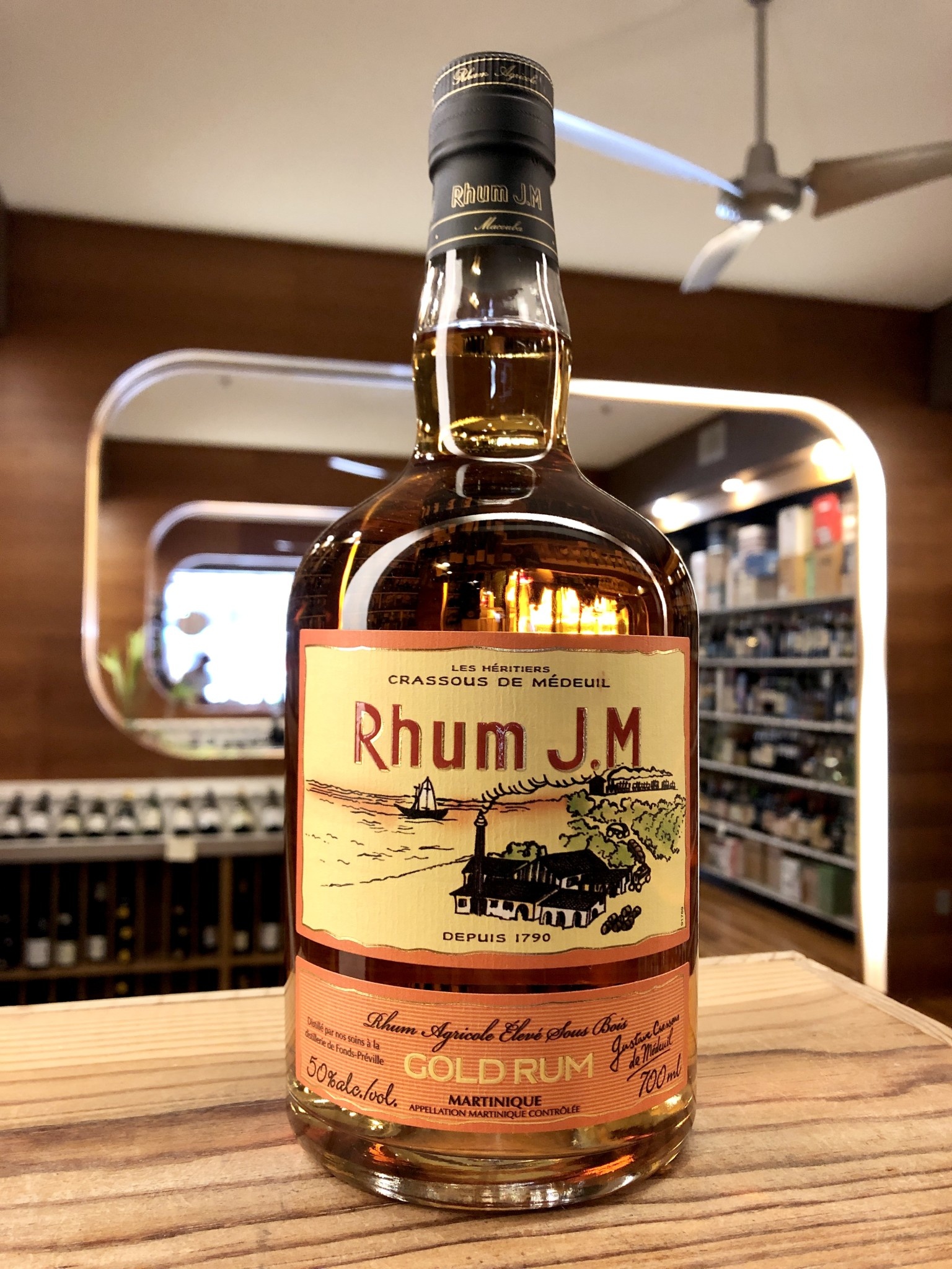 Rhum JM Gold Rum 750 ML Downtown Wine + Spirits