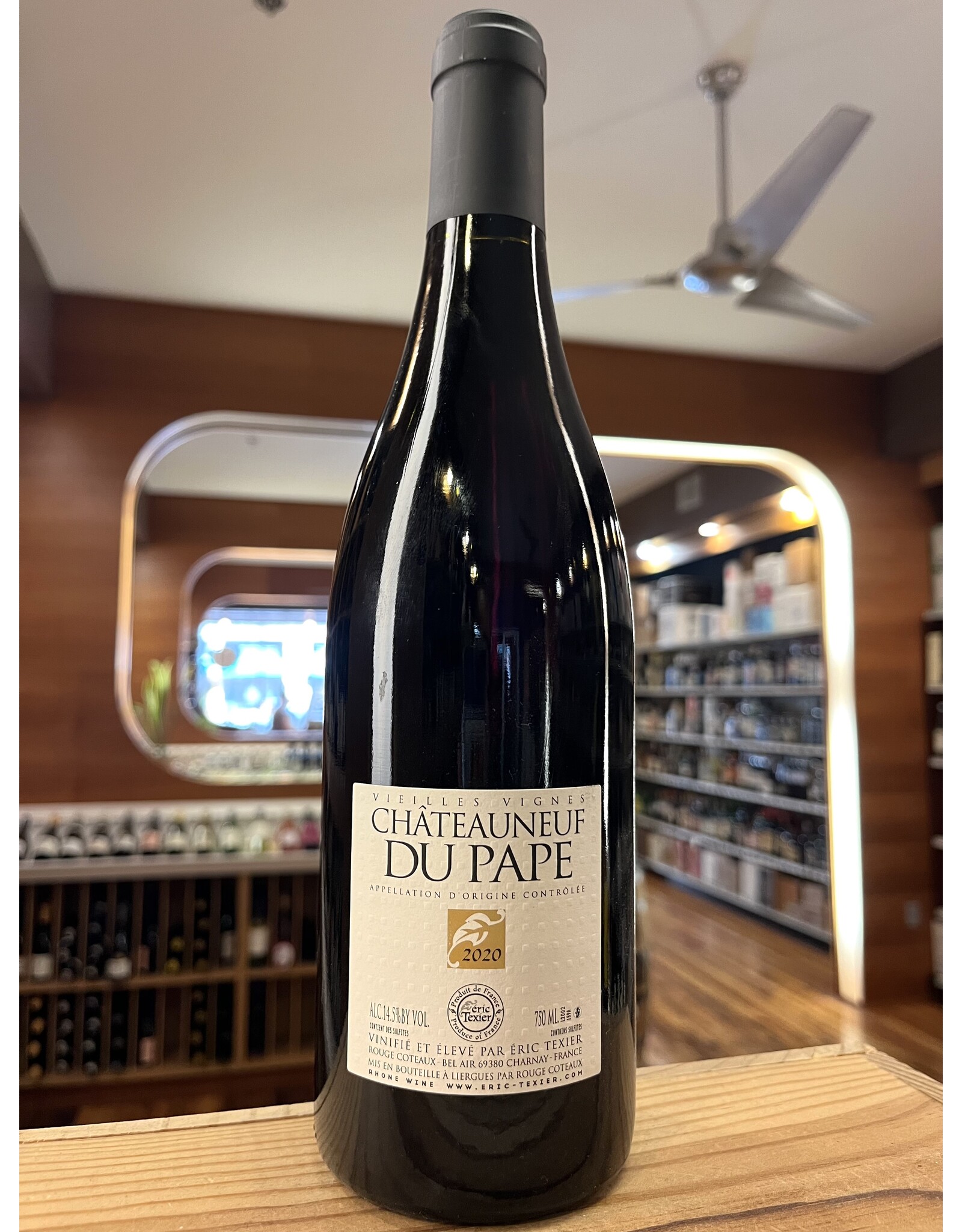 Eric Texier Chateauneuf-du-Pape Vieilles Vignes Rouge 2020 - 750 ML