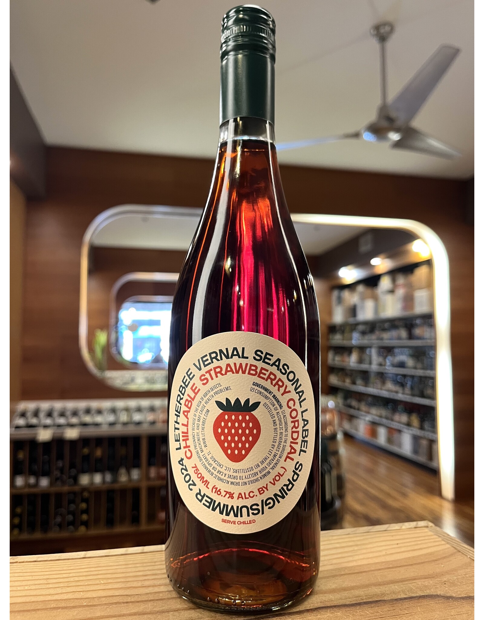 Letherbee Vernal Strawberry Cordial - 750 ML