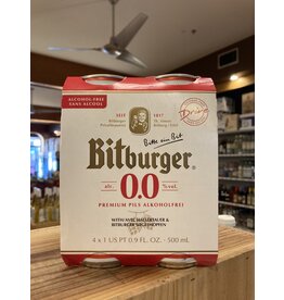 Bitburger Non-Alcoholic Pils Cans - 4x500 ML