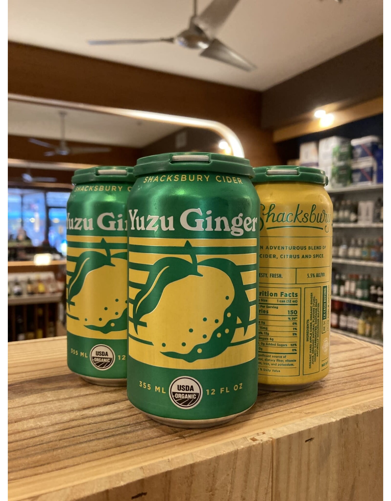 Shacksbury Yuzu Ginger Cider - 4x12 oz.
