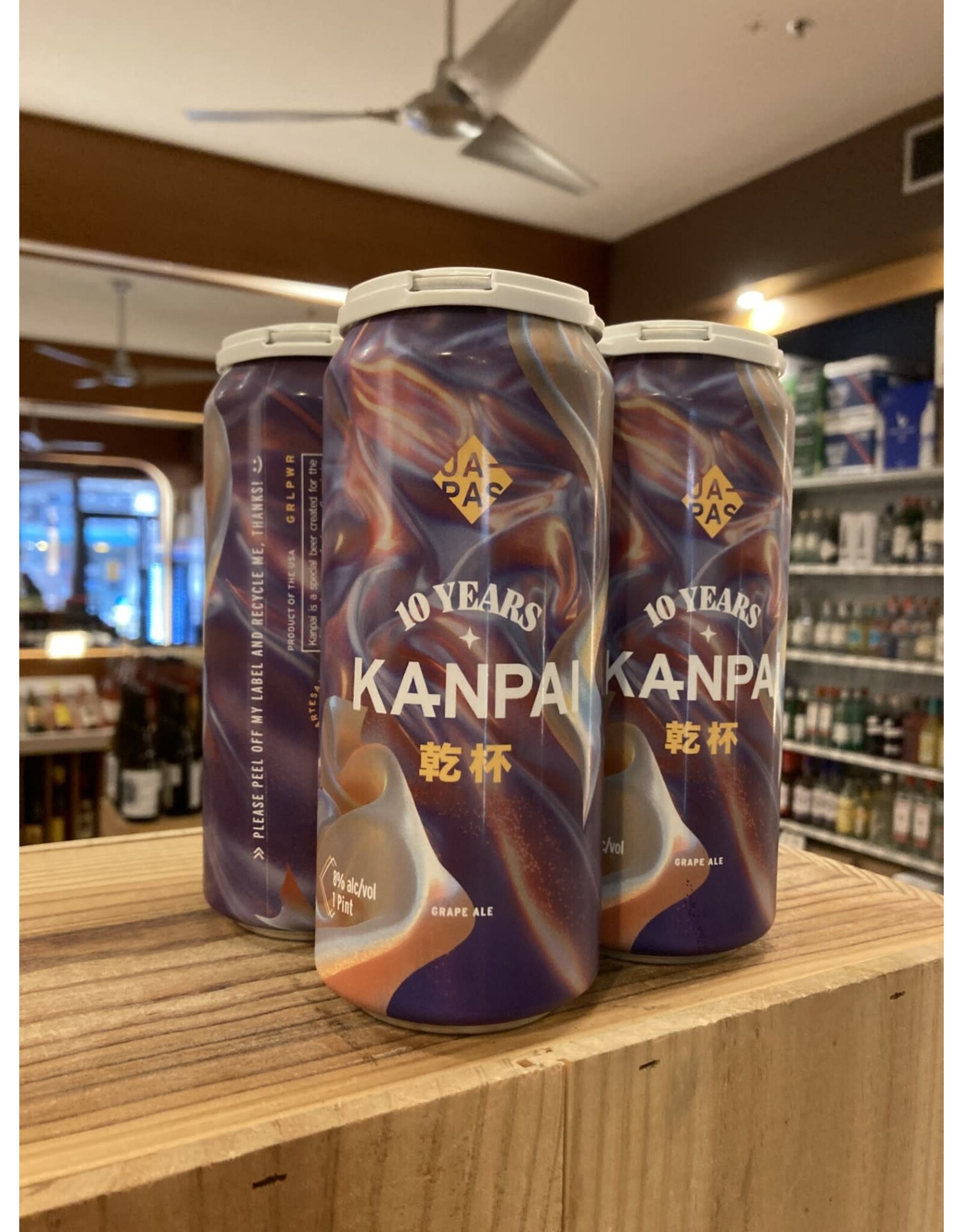 Japas Cervejaria 10 Years Kanpai Grape Ale - 4x16 oz.