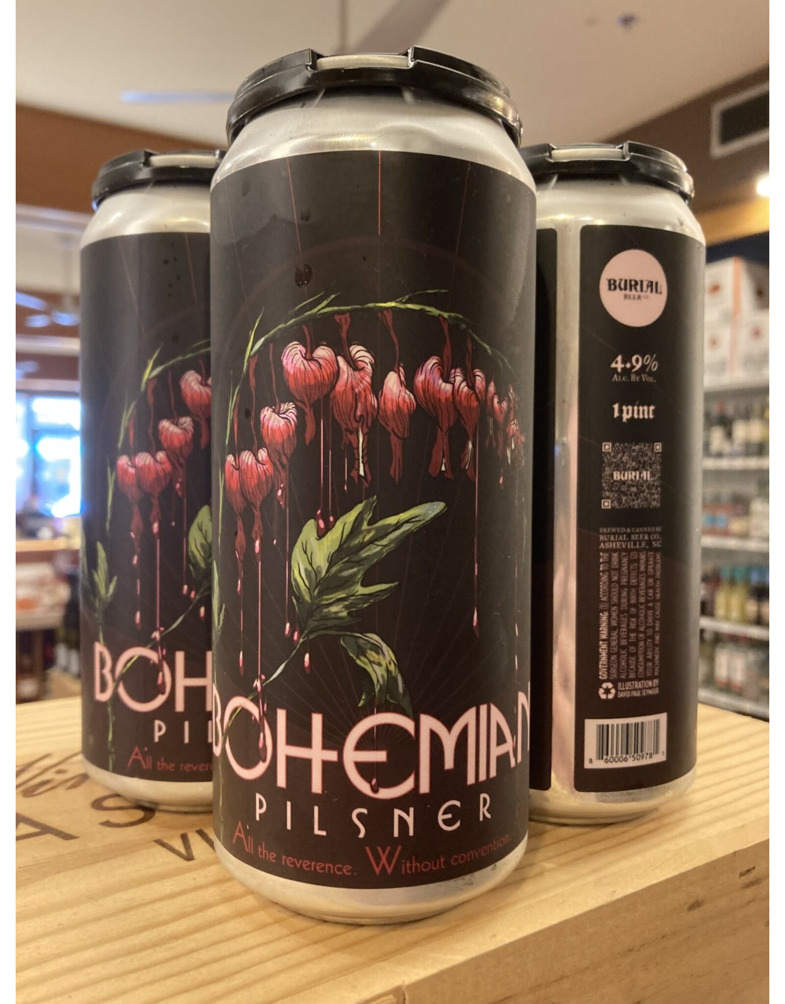 Burial Bohemian Pilsner - 4x16 oz.