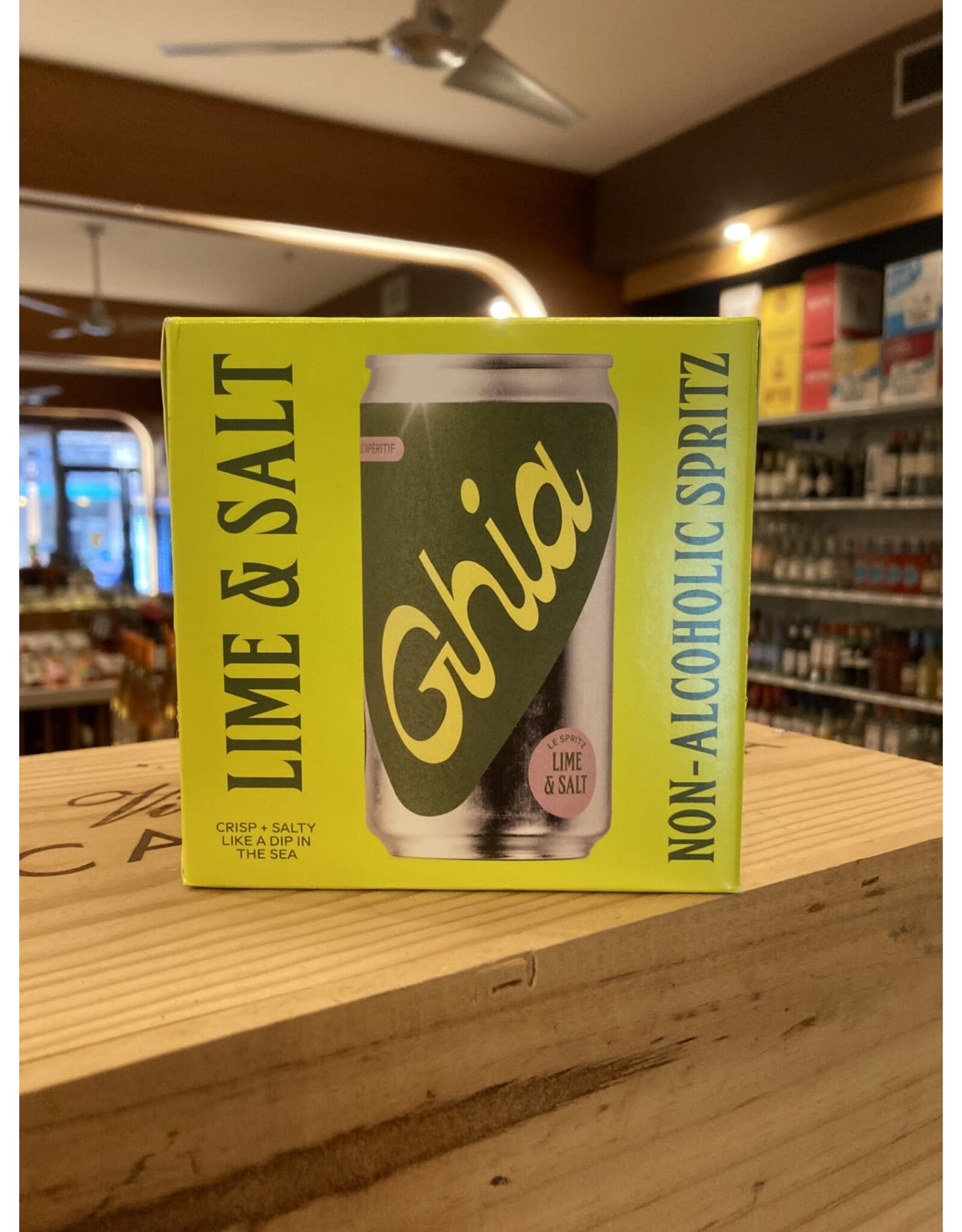 Ghia Non-Alcoholic Lime & Salt Spritz 4pk Cans - 4x8 oz.