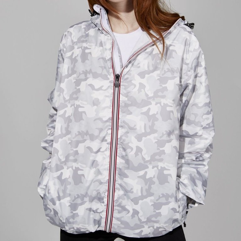 08 LIfestyle Packable Rain Jacket White Camo