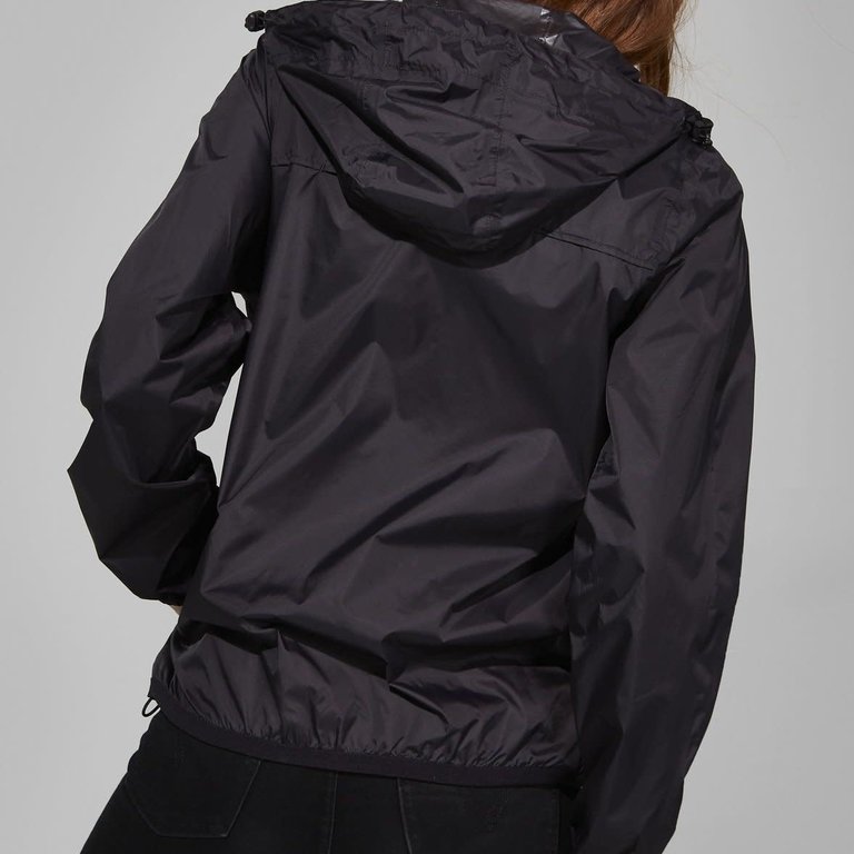 08 LIfestyle Packable Rain Jacket Solid Black