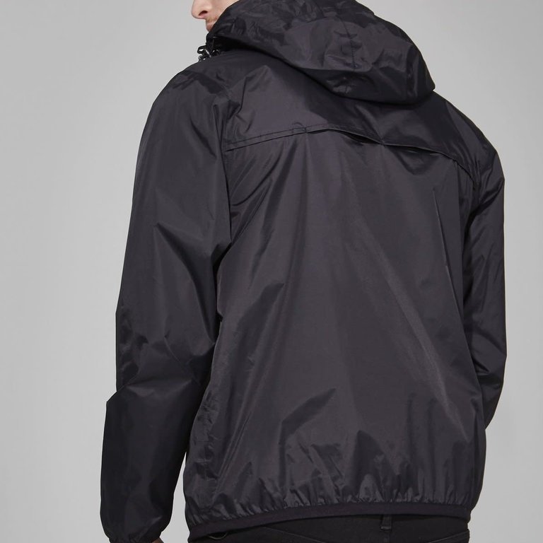 08 LIfestyle Men's Packable Rain Jacket Black