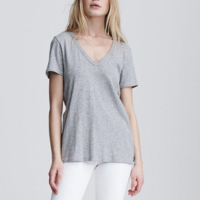 Rag & Bone The Slub (V-Neck) Vee Tee Heather Grey