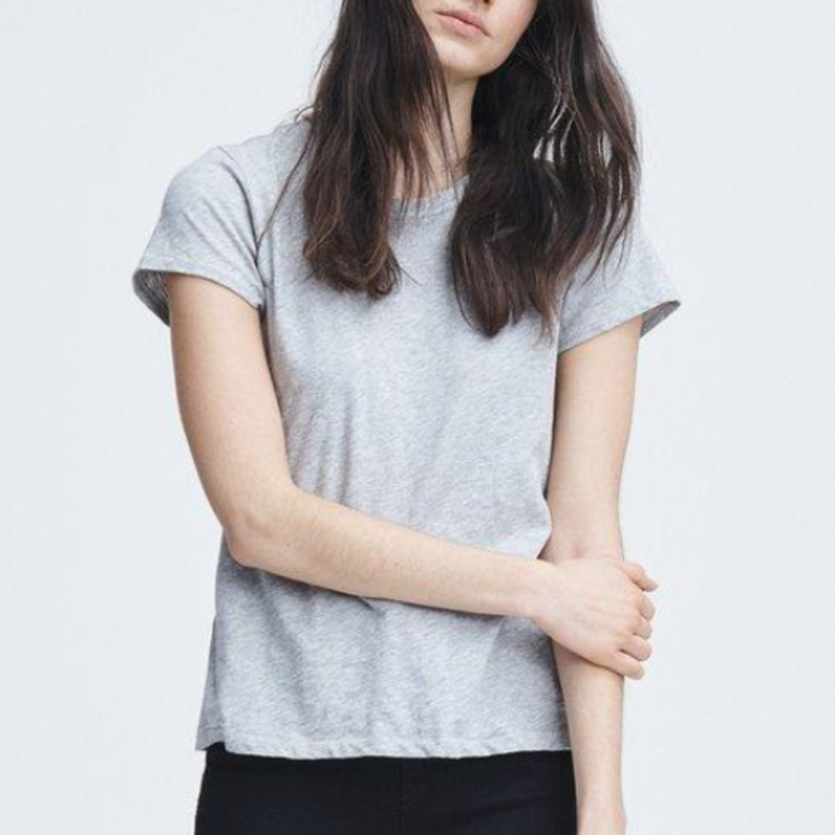 Rag & Bone The Slub (U-Neck) Tee Heather Grey