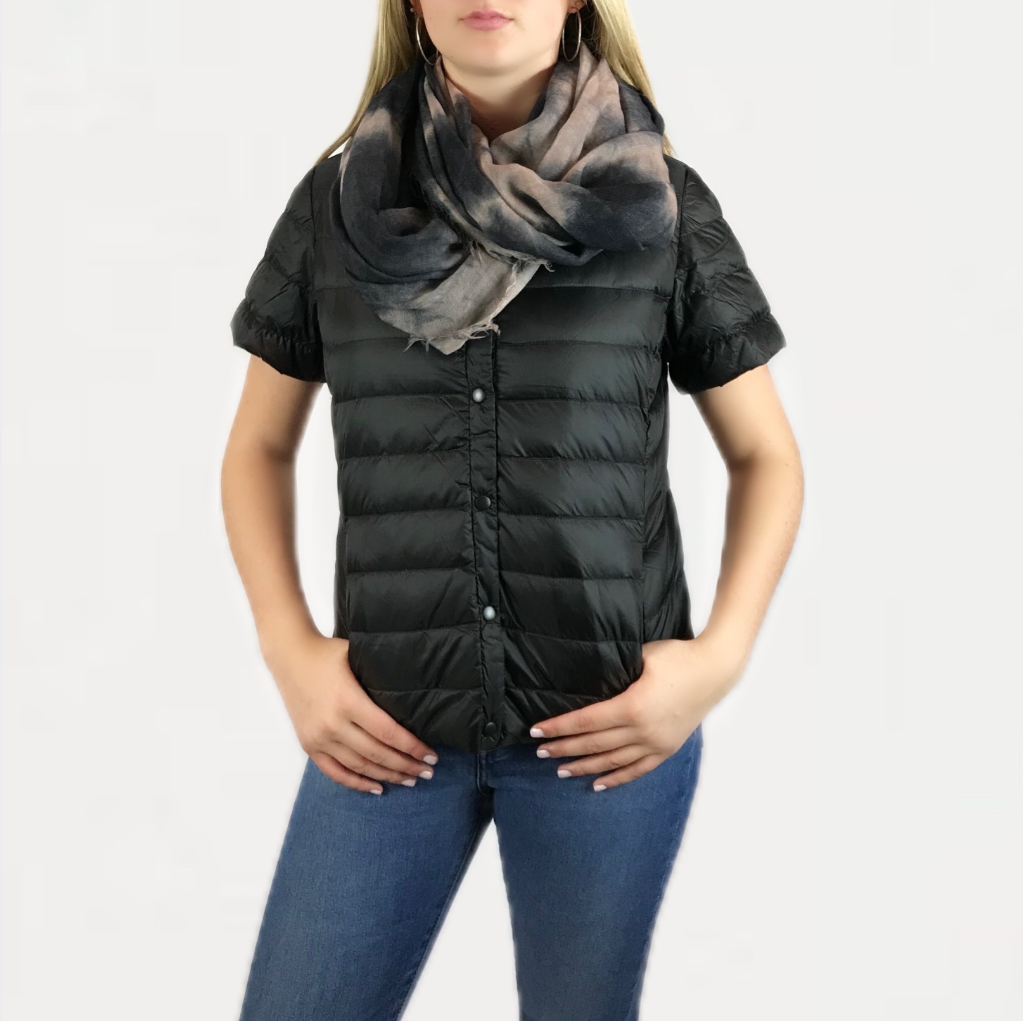 Down Short Sleeve Jacket Black Society Telluride