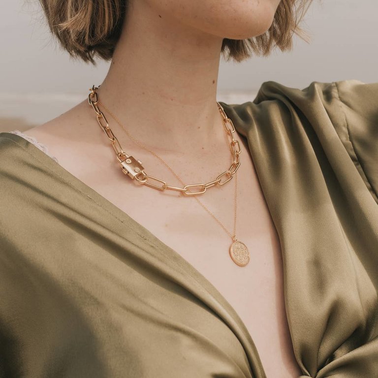 Mod + Jo Petra Chain Necklace Gold