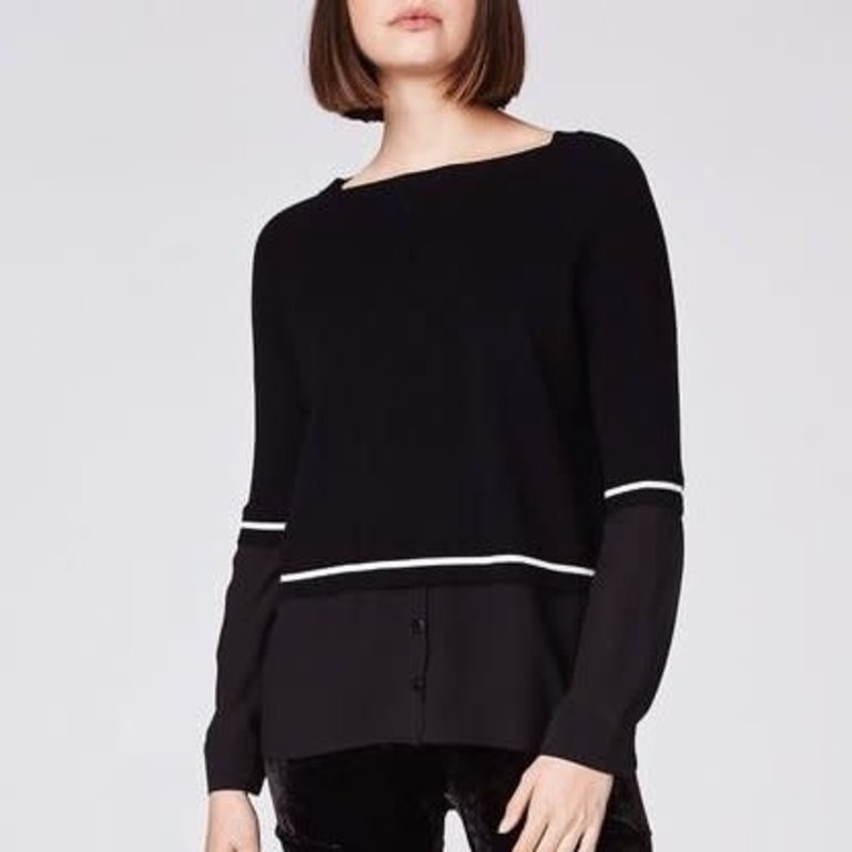 Boat Neck Sweater Black