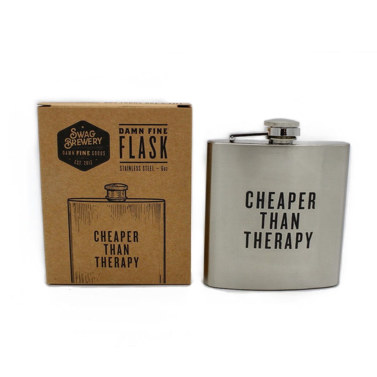 Cheaper Than Therapy Flask