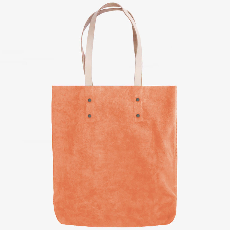 Branco Suede Tote Peach