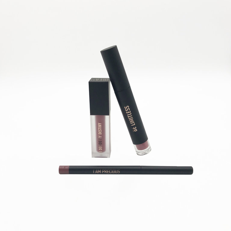 RealHer Makeup Lip Kit - I Can & I Will (Mauve)