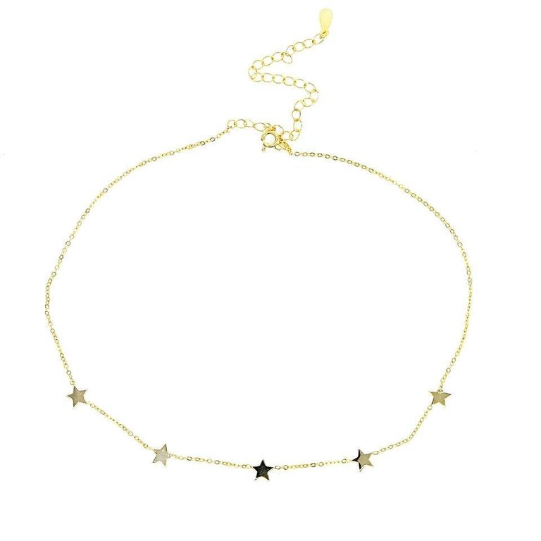 Kikichic Dainty Stars Choker Gold