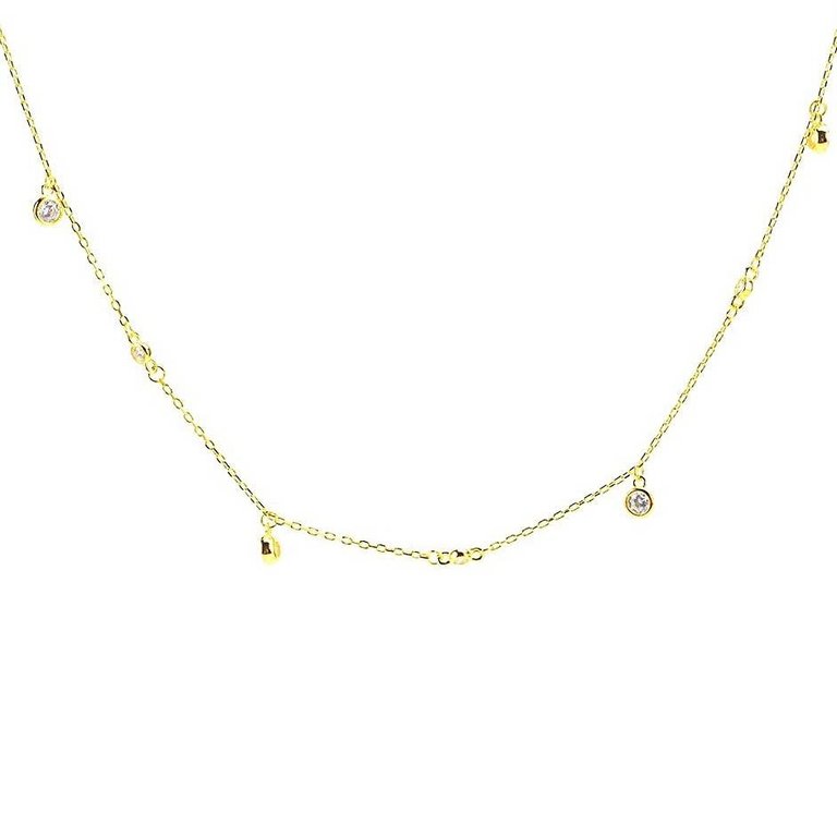 Kikichic Dangling Diamond by The Yard Choker Necklace  Gold