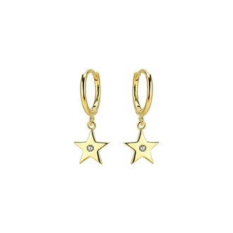 Kikichic CZ Star Dangle Huggies Gold