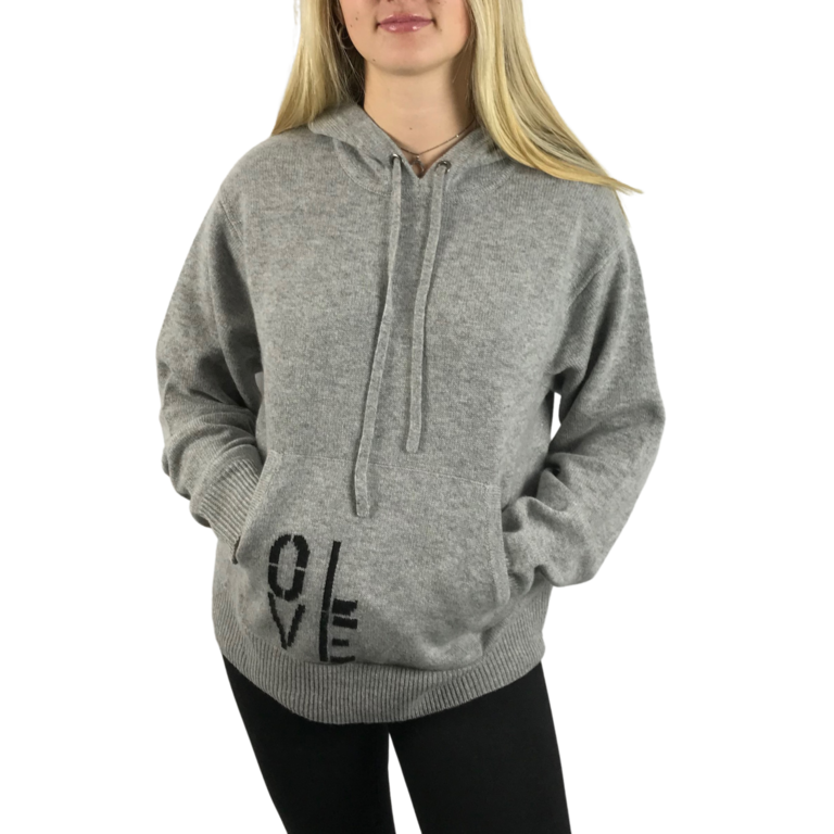 Kerri Rosenthal Olive You Cashmere Hoodie Olive