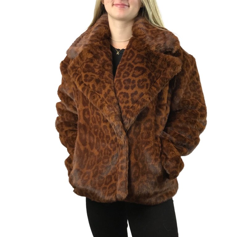 LINE The Label Dahlia Faux Fur Jacket Sienna Jacket