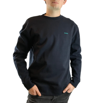 Fleece Vintage Crew Navy