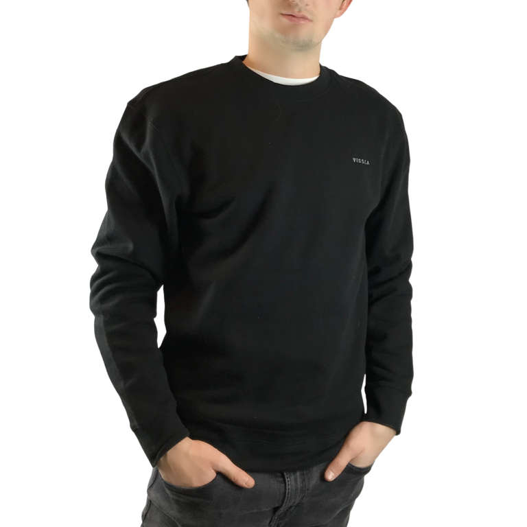 Fleece Vintage Crew Black