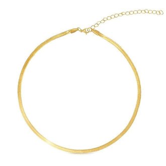 Kikichic Herringbone Snake Choker Necklace