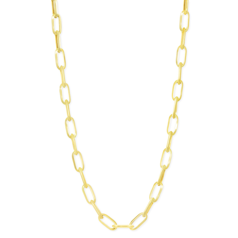 Kikichic Thick Paper Clip Link Chain Necklace Gold