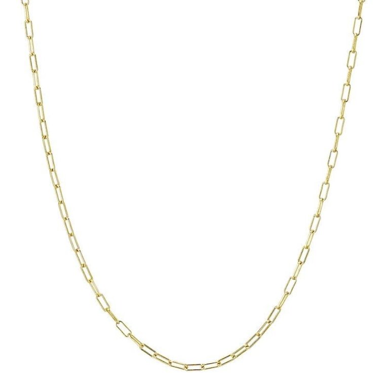 Kikichic Mini Paper Clip Link Chain Choker (Or Double Wrap Bracelet) Gold