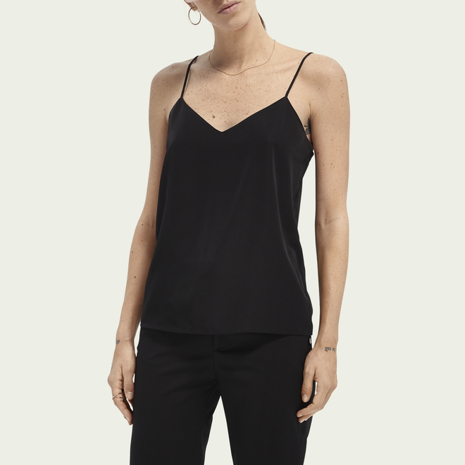 Scotch & Soda Knitted Bra Top Black - Society Telluride