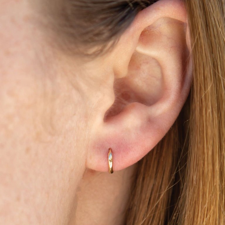 Mini Huggie Hoop Earring Gold