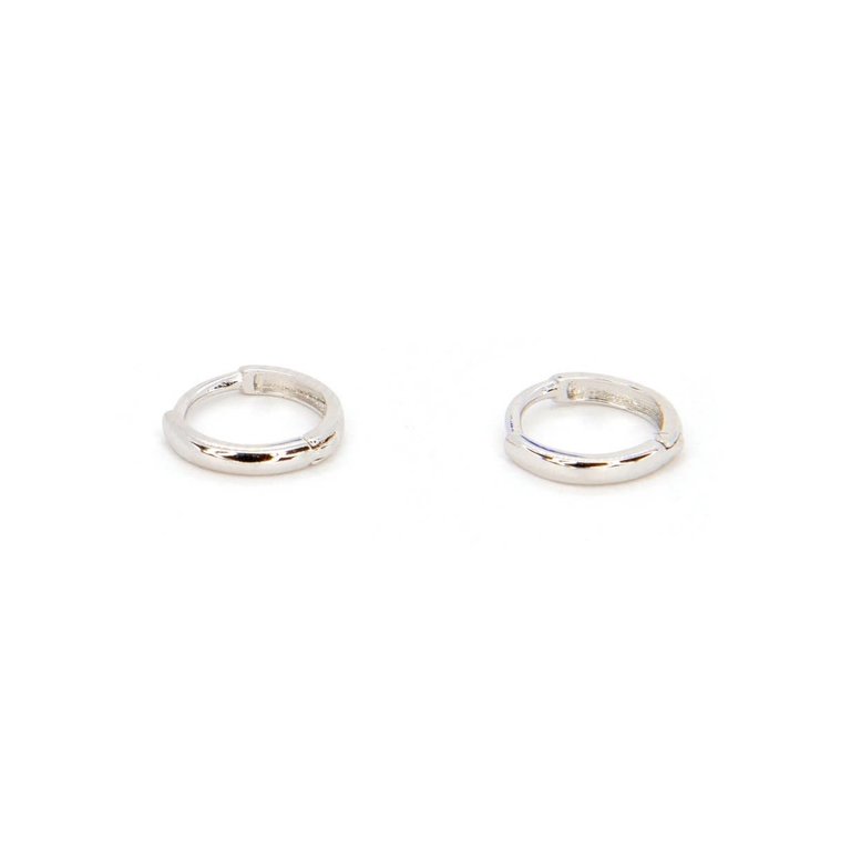 Mini Huggie Hoop Earring Silver
