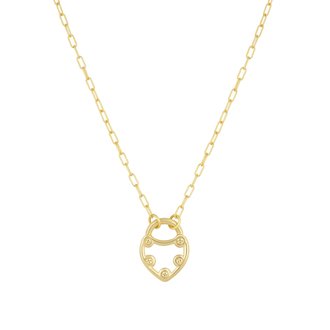 Electric Picks Love Lock Necklace