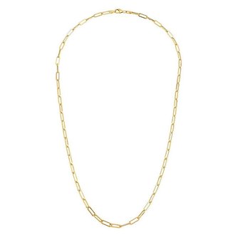 Kikichic Oval Link Paper Clip Choker 16" Gold