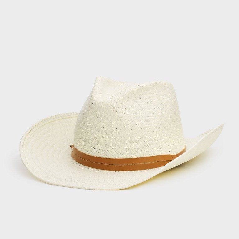 Rag & Bone Ohara Straw Cowboy Hat Natural
